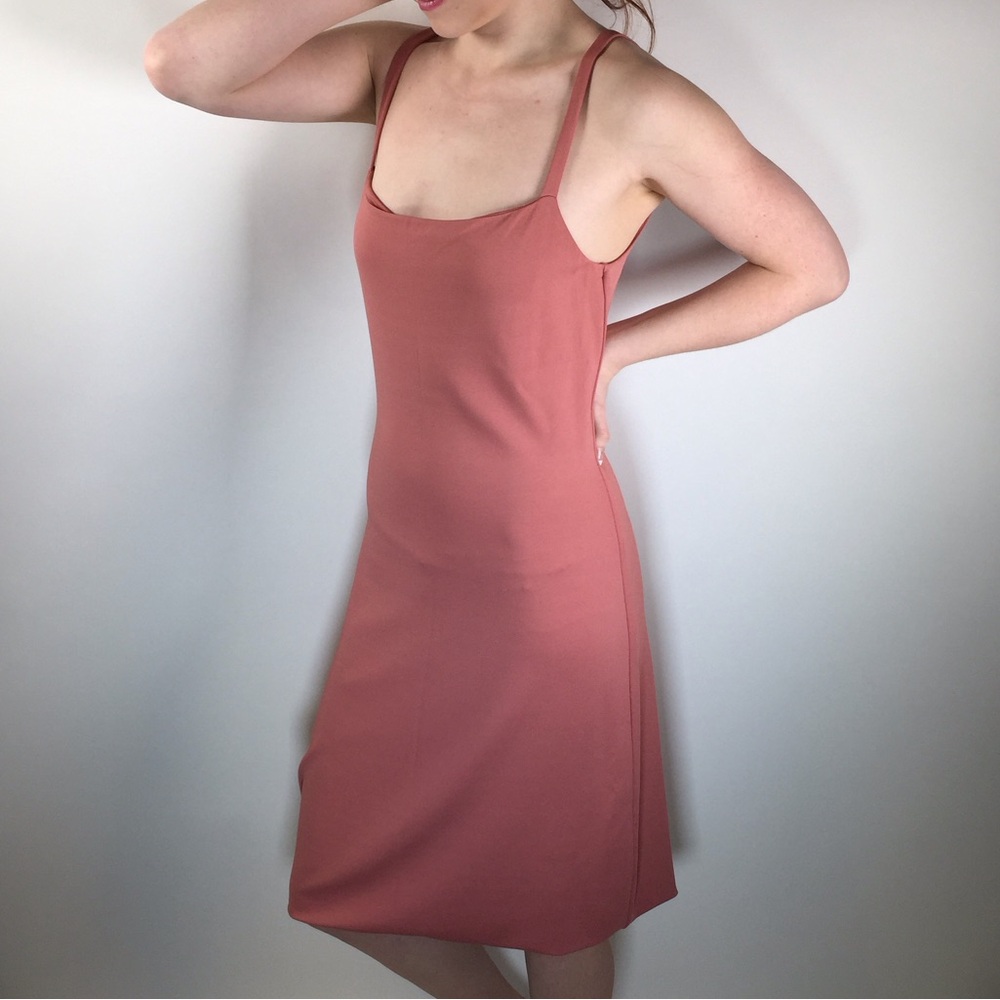 Narciso Rodriguez Pink Camisole Sheath Midi Dress